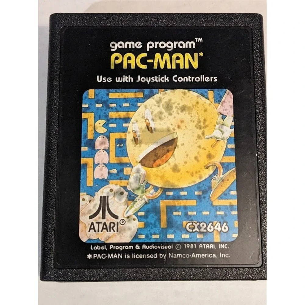 Vintage Atari 2600 Pac-Man With Rare Manual Untested Game Program 1981